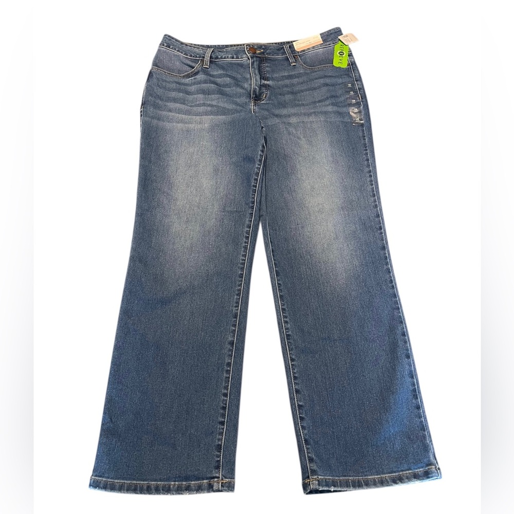 Maurices Everflex Slim Straight Ankle Jeans NEW Size 18 Long Super Stretch NWT